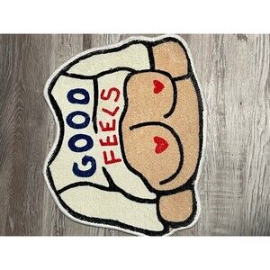 Good Feels Carpet Rug Cartoon Female Home Decor funky girl decor